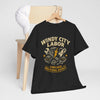 Dark Slate Gray Windy City Labor Chicago Industrial District T-Shirt – Vintage Worker Graphic Tee