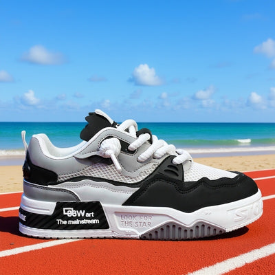 Chocolate Men's Breathable Sneakers for Outdoor Skateboarding, Suitable for All-Season Casual Sports, Fitness Training, Soft-Soled Comfortable Men's Shoes
