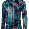 White Smoke Men'S Casual Long-Sleeve Print Shirt, Stylish Classic Striped Top