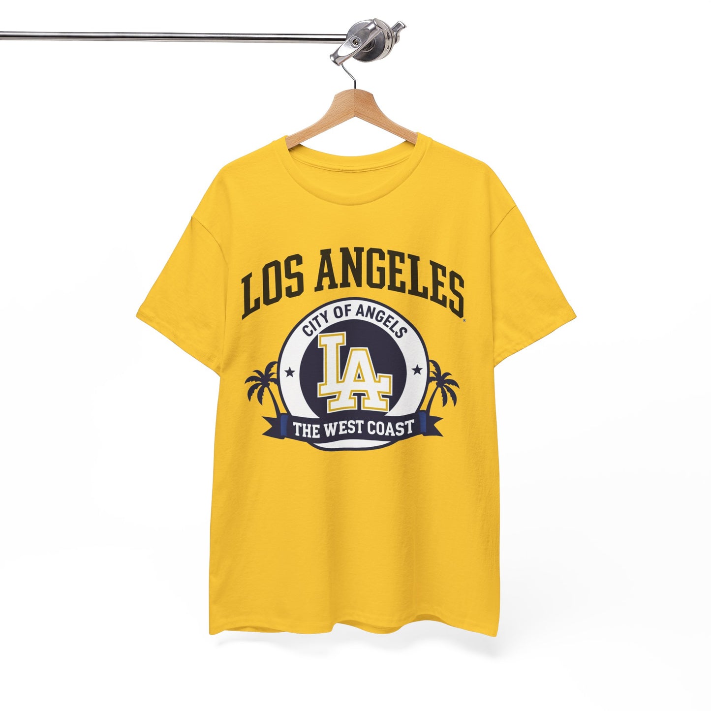 White Smoke Los Angeles City of Angels LA Graphic T-Shirt – West Coast Streetwear Tee