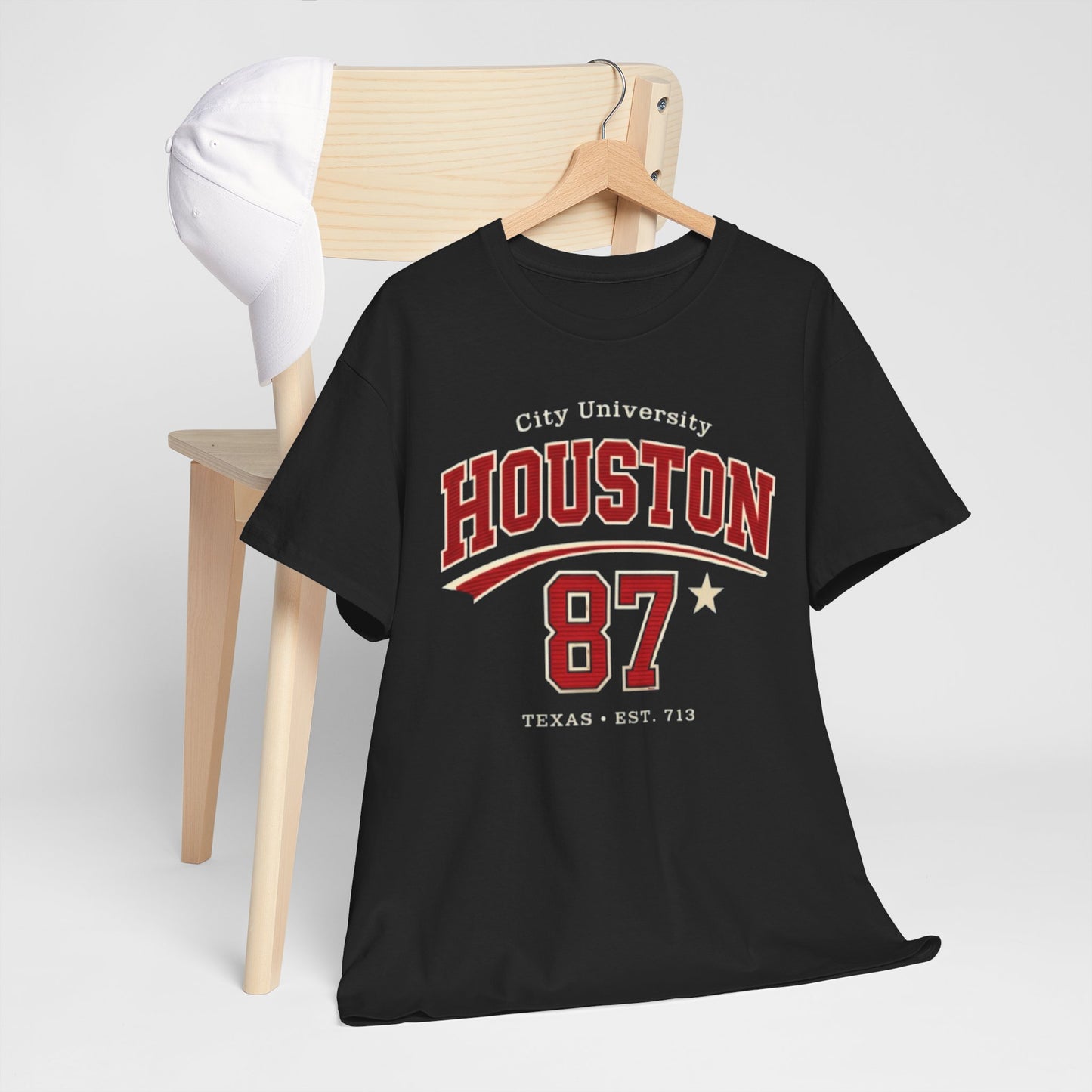 Houston 87 City University Tee — College Vintage Style T-Shirt