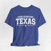 Dark Slate Blue Texas Football Shirt – Four Quarters Texas Dallas Game Day T Shirt