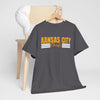 Dim Gray Kansas City Chiefs Retro Stripe T-Shirt