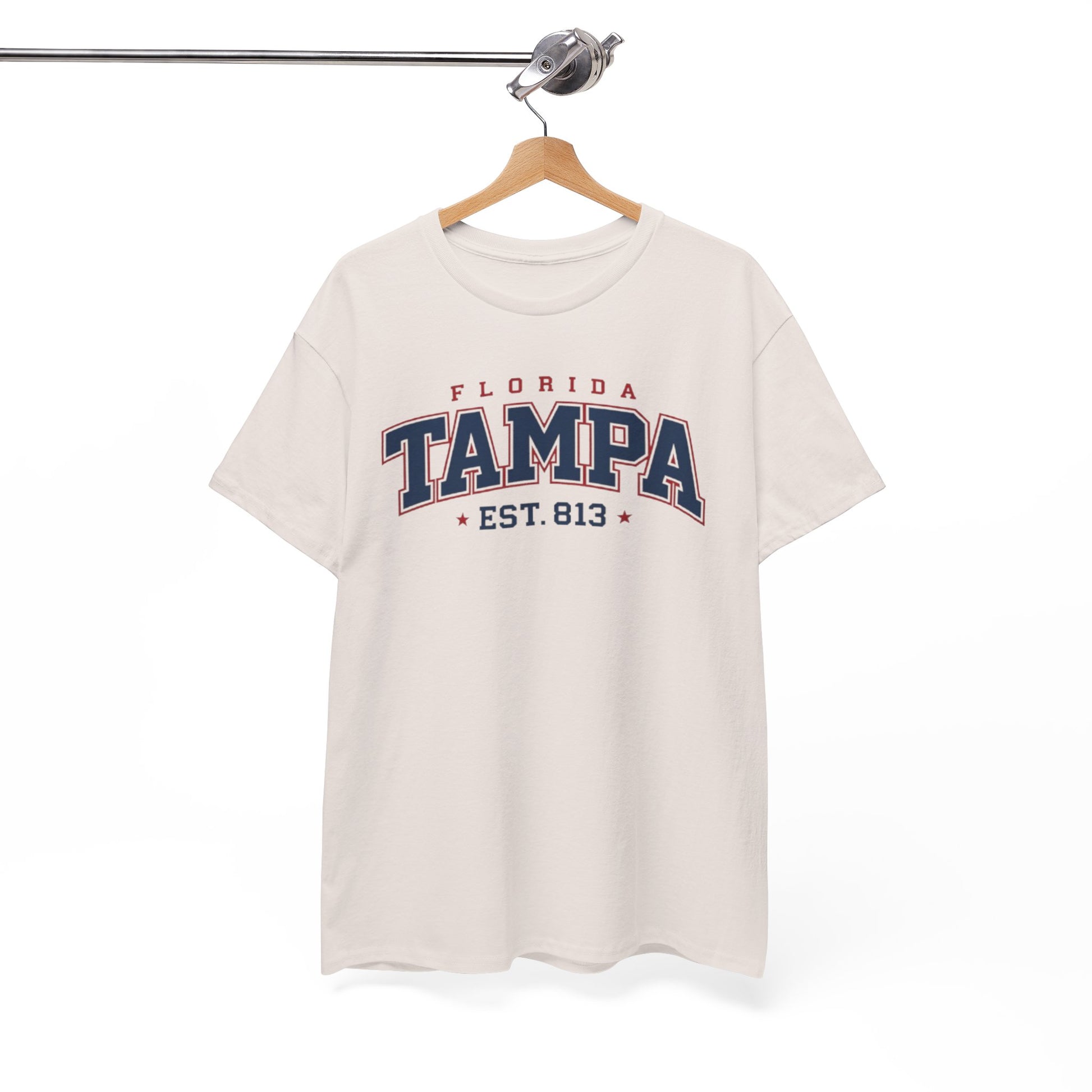 White Smoke Tampa Florida Vintage College Tee – EST. 813 City Shirt