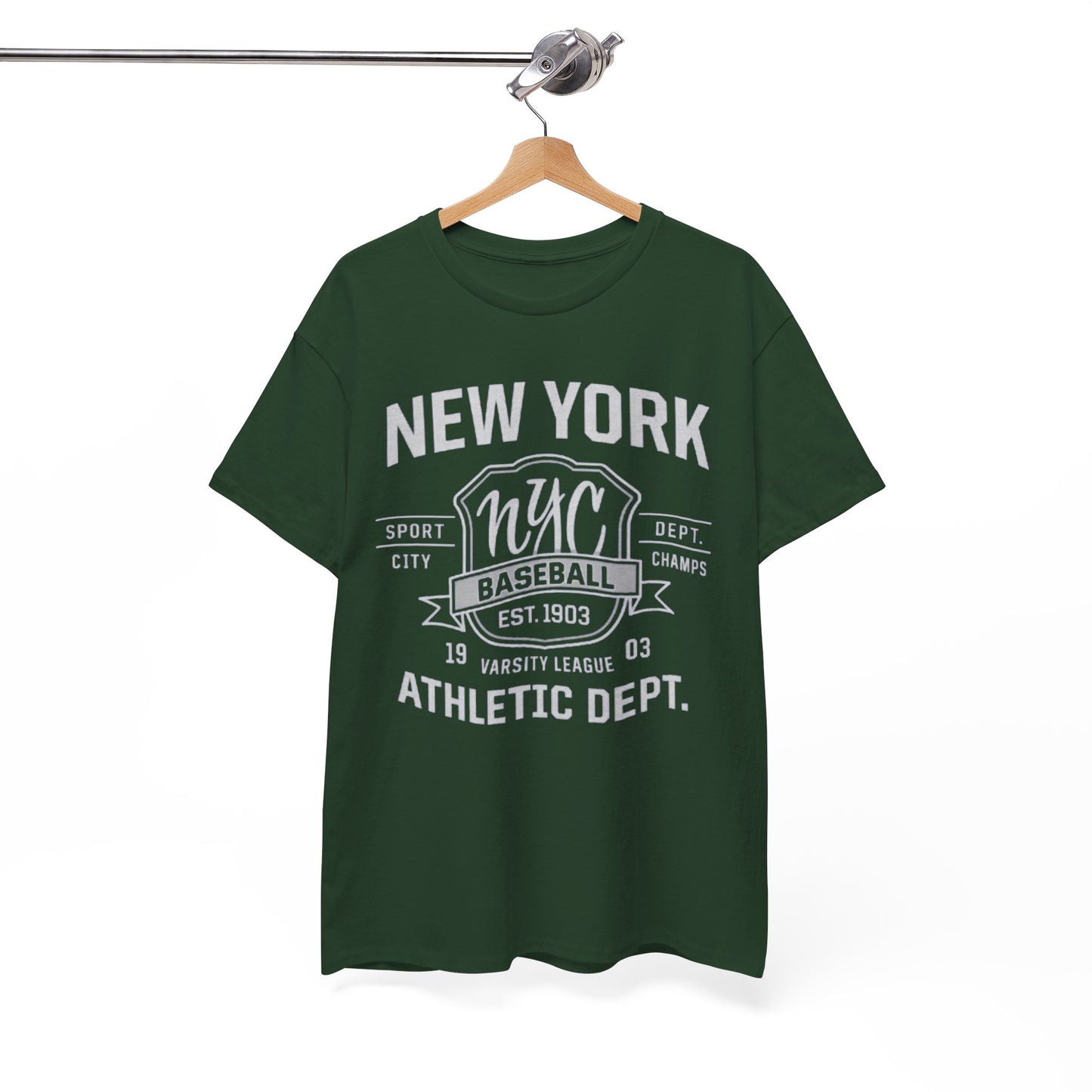 New York NYC Baseball Athletic Dept. T‑Shirt — Vintage Varsity Sports Tee