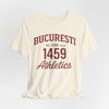 Antique White Tricou Atletism București 1459 stil universitar