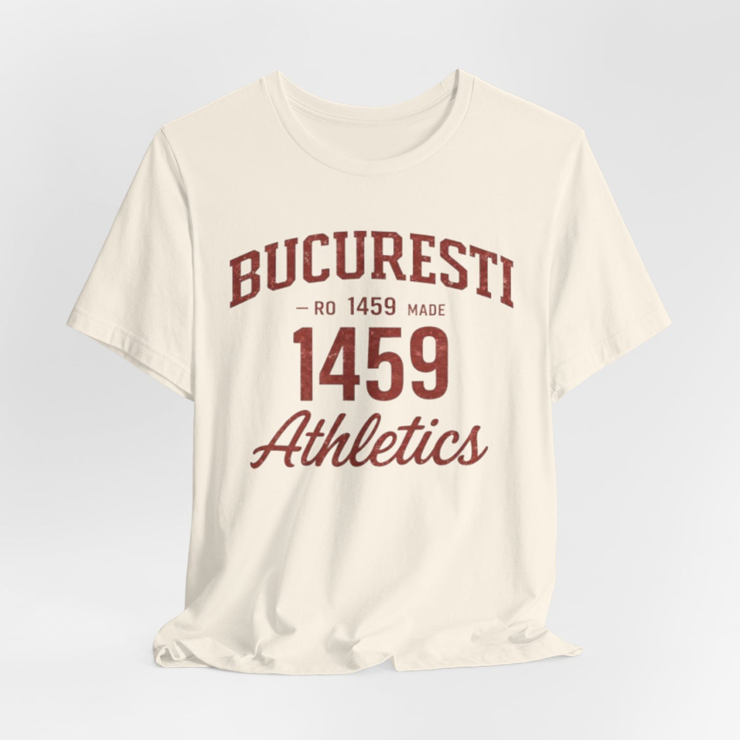Tricou Atletism București 1459 stil universitar