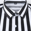Lavender New Men's Formal Long Sleeve Thick Stripe Shirt, Easy Care, Versatile Business Casual Professional Shirt, Holiday Gift