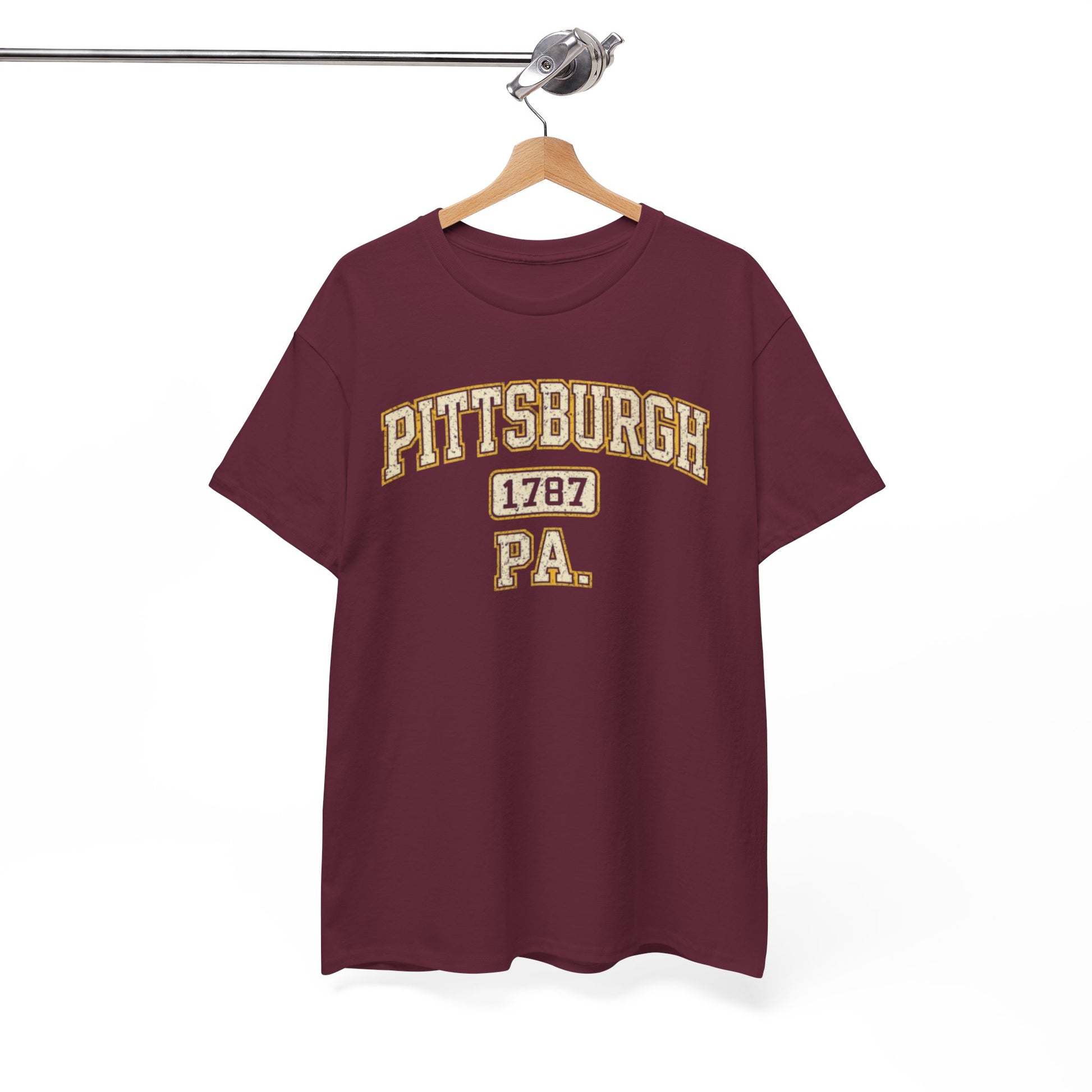 Pittsburgh 1787 PA T‑Shirt Vintage college-style lettering streetwear fashion product image 10