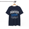 White Smoke Denver Strong T‑Shirt — Mile High City Team Spirit
