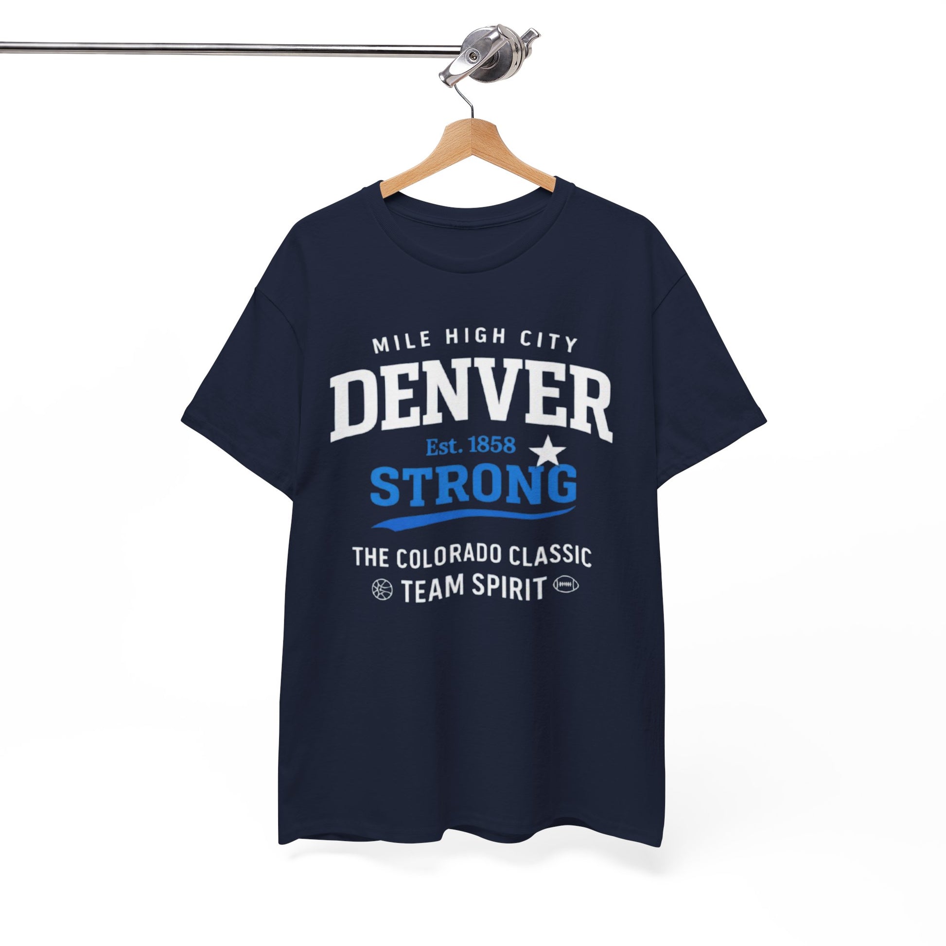White Smoke Denver Strong T‑Shirt — Mile High City Team Spirit