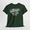 Dark Slate Gray Athletic New York Baseball Tee — 'Athletic: Run, Push Yourself' Vintage Sport T-Shirt