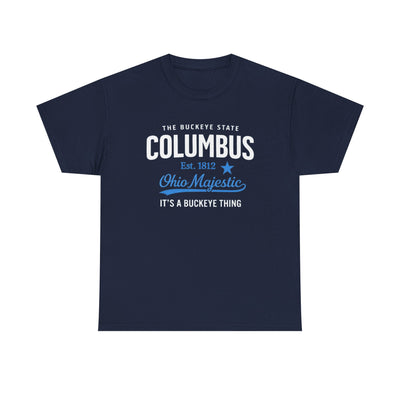 Dark Slate Gray Columbus Ohio Majestic Tee — "It's a Buckeye Thing" City  T-Shirt
