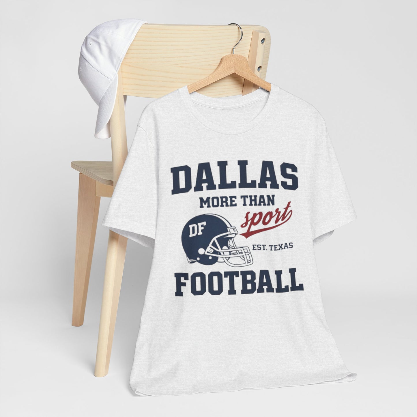 Lavender Dallas Football Tee — "Dallas More Than Sport" Vintage Helmet T‑Shirt