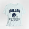 Lavender Dallas DFW Football Tee — Game Day Boys Helmet T-Shirt