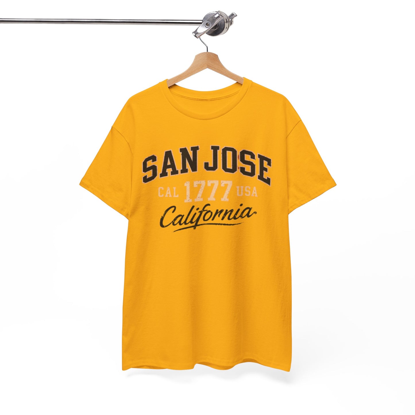 San Jose California Tee – Vintage '1777' Collegiate City Shirt Bay Area graphic tee