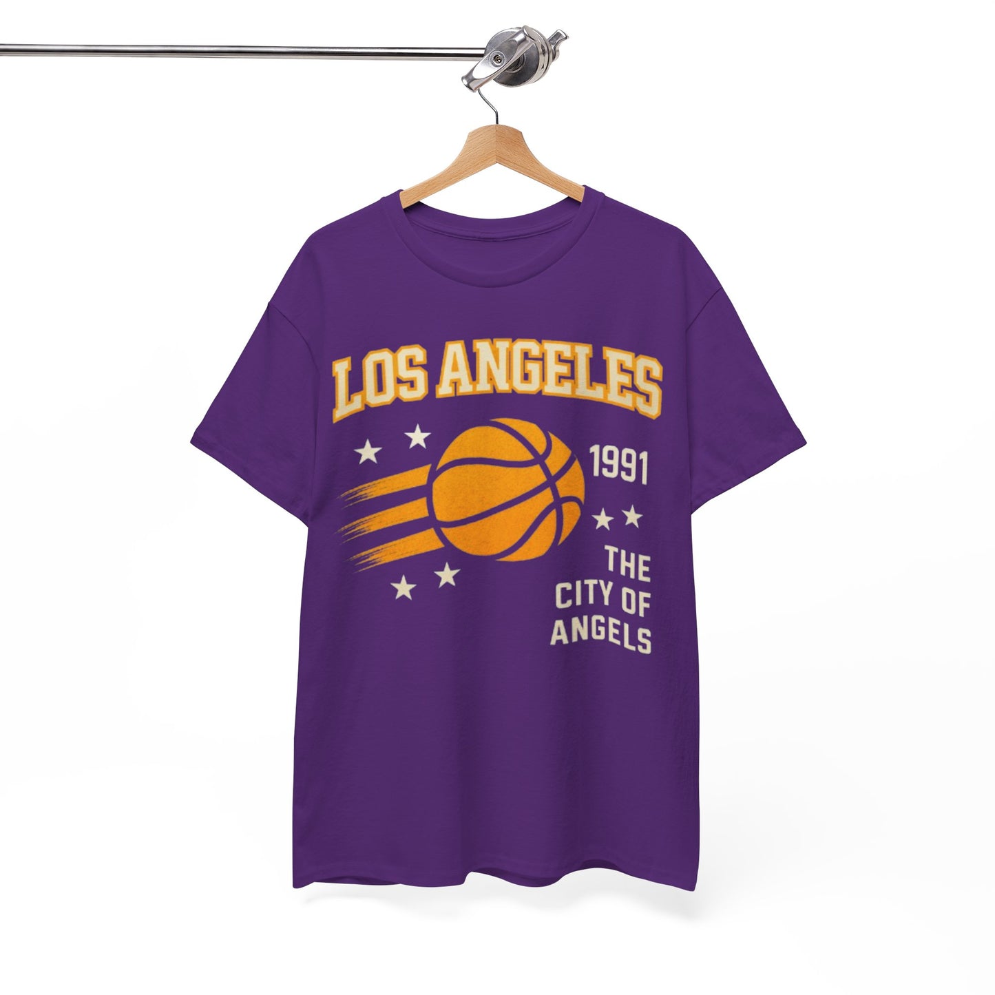 Los Angeles Basketball Tee – "The City of Angels" 1991 Vintage Basketball Shirt