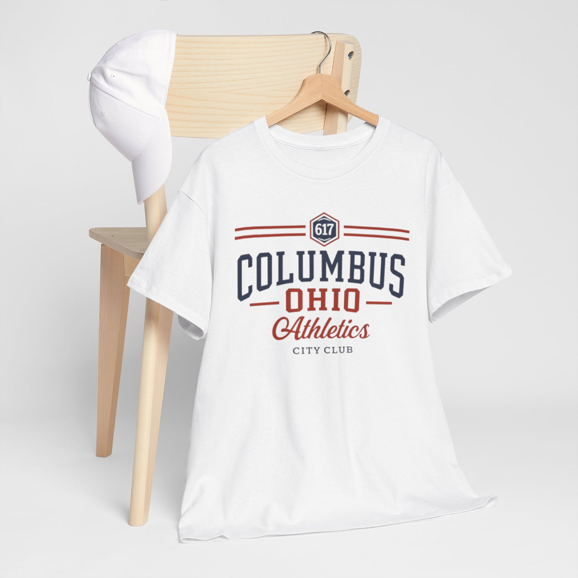 Lavender Columbus Ohio Athletics Tee — City Club Vintage Sports T-Shirt