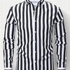 Lavender New Men's Formal Long Sleeve Thick Stripe Shirt, Easy Care, Versatile Business Casual Professional Shirt, Holiday Gift