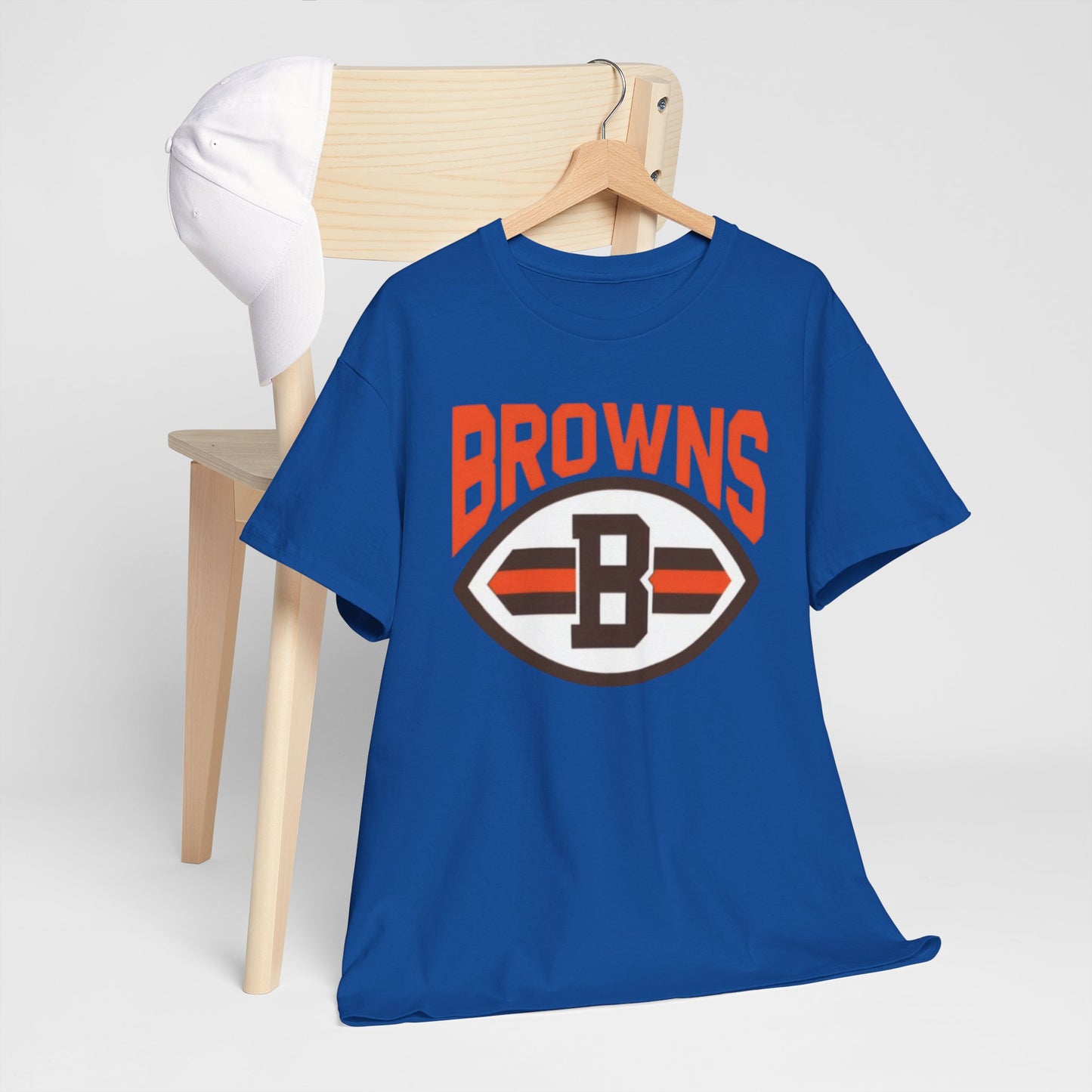 Cleveland Browns Football Logo Tee — Retro Brown & Orange Fan Shirt