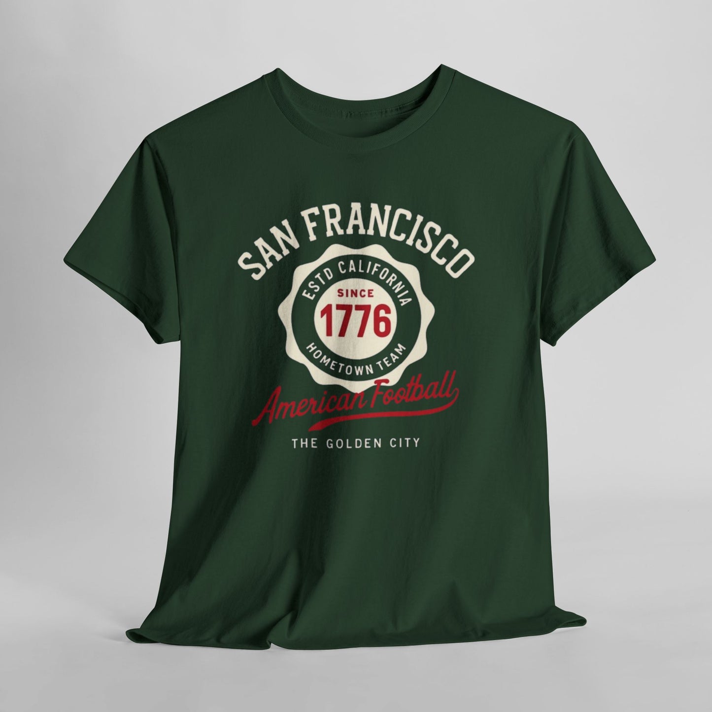 San Francisco American Football Heritage T-Shirt – Golden City Hometown Style Tee