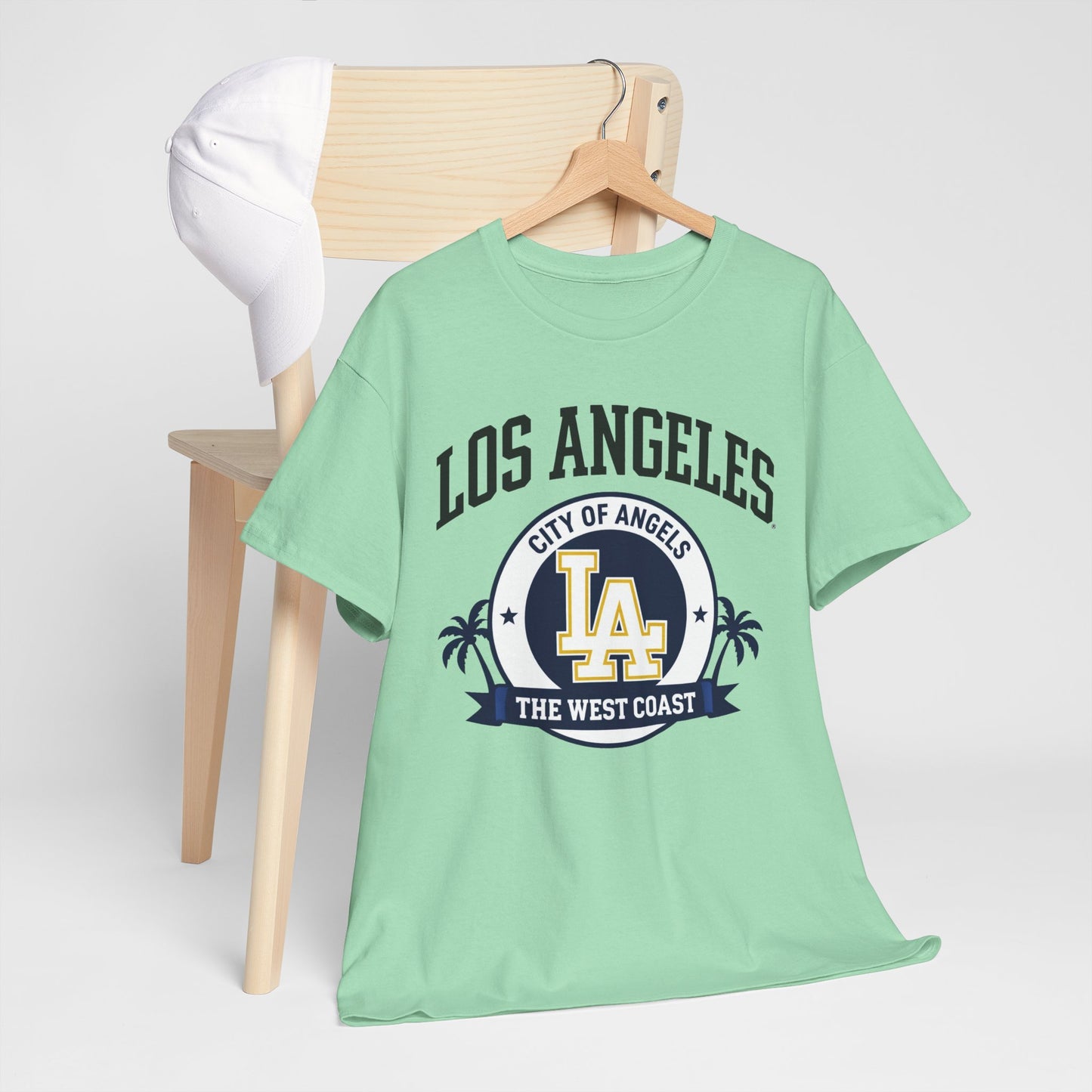 Gray Los Angeles City of Angels LA Graphic T-Shirt – West Coast Streetwear Tee