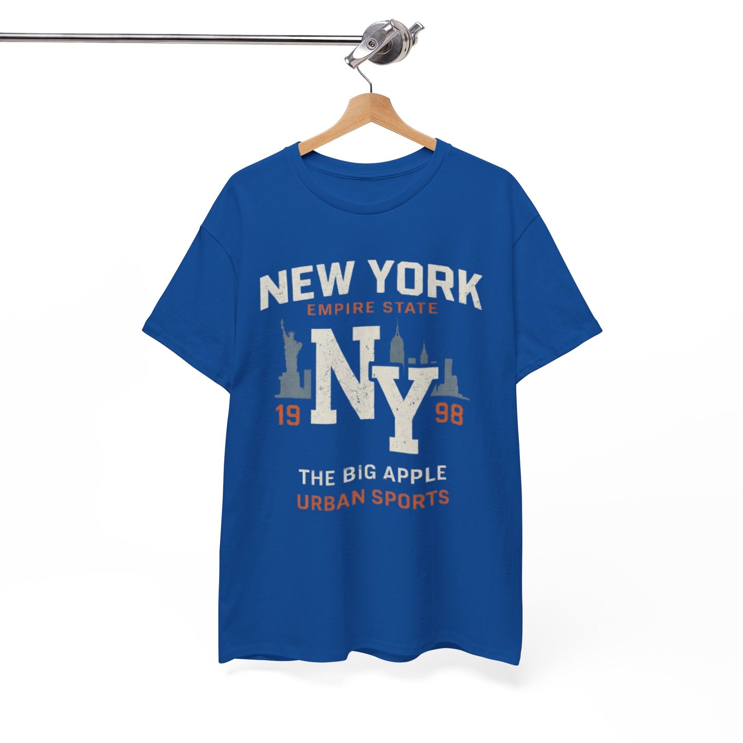 New York NY The Big Apple Tee — Empire State Urban Sports Graphic T‑Shirt (1998)