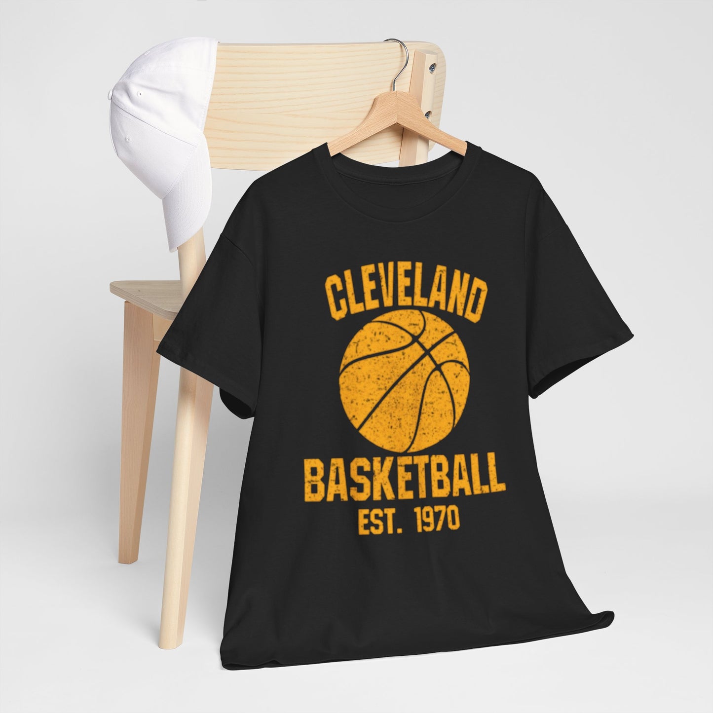 Cleveland Basketball Tee — Vintage Established 1970 Graphic Shirt