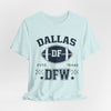 Lavender Dallas DFW Football Tee – Texas Vintage Sports T-Shirt