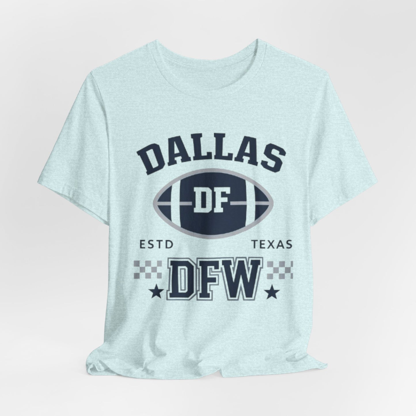 Dallas DFW Football Tee – Texas Vintage Sports T-Shirt