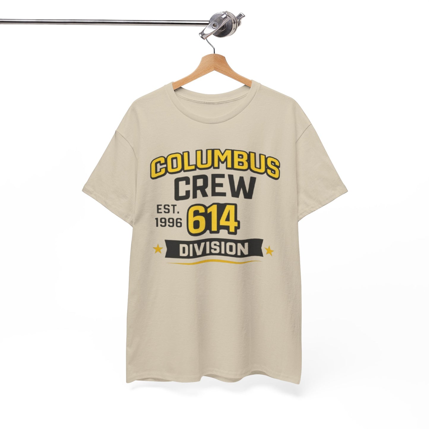 White Smoke Columbus Crew 614 Division T-Shirt — EST. 1996 Supporter Tee