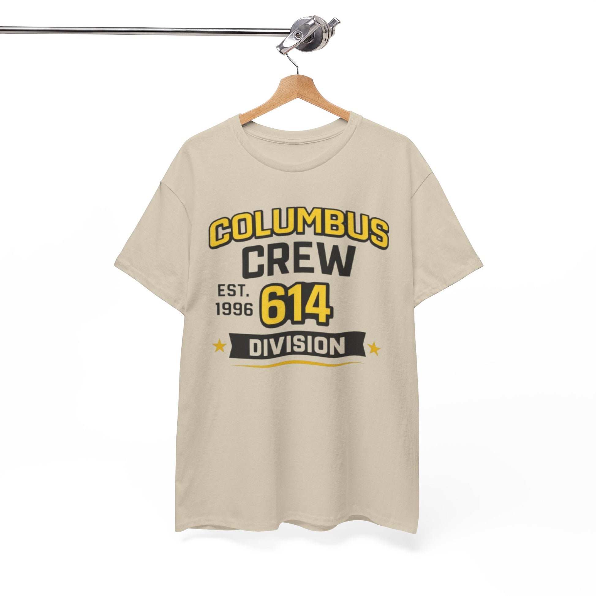 White Smoke Columbus Crew 614 Division T-Shirt — EST. 1996 Supporter Tee