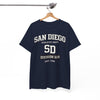 White Smoke San Diego Athletic Dept. SD Division 619 T-Shirt