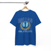 White Smoke Dallas Lone Star State T‑Shirt — Retro City Crest Tee