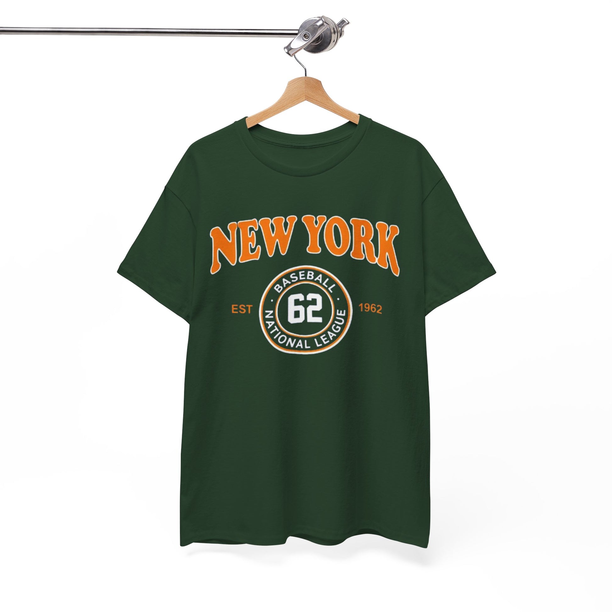 White Smoke New York Baseball Tee "62" Vintage Athletic T‑Shirt