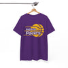 White Smoke Pacers Retro Basketball Tee — Indiana Pacers Logo T-Shirt