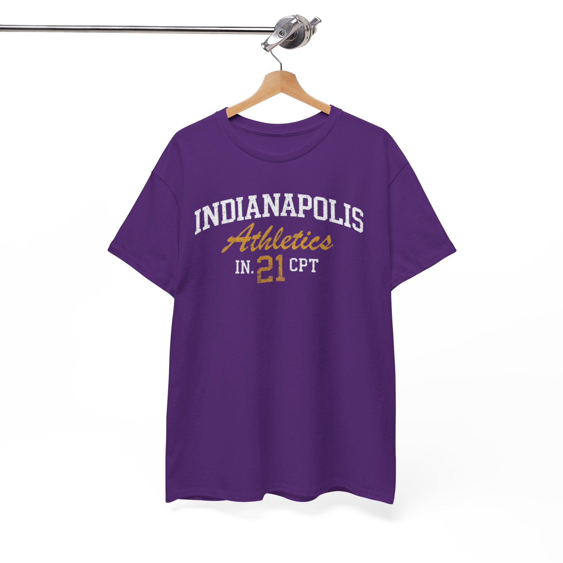 White Smoke Indianapolis Athletics '21 T Shirt Vintage Sports Tee Indiana Retro Graphic