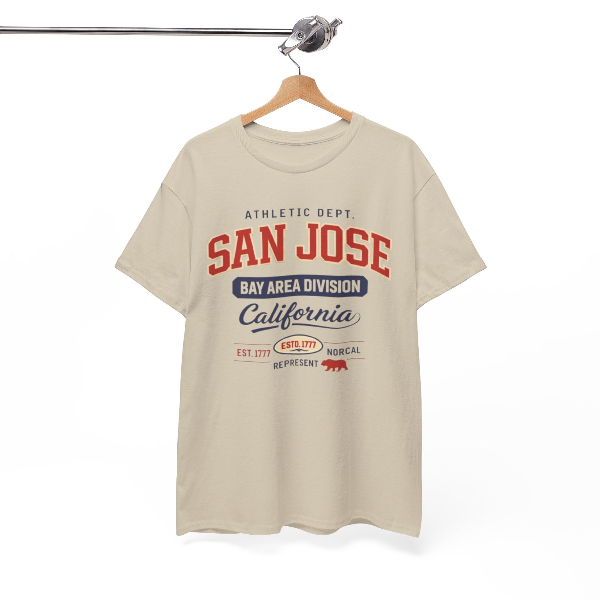 San Jose streetwear Bay Area Athletic T-Shirt — California college style graphic Tee streetwear fashion product image 3