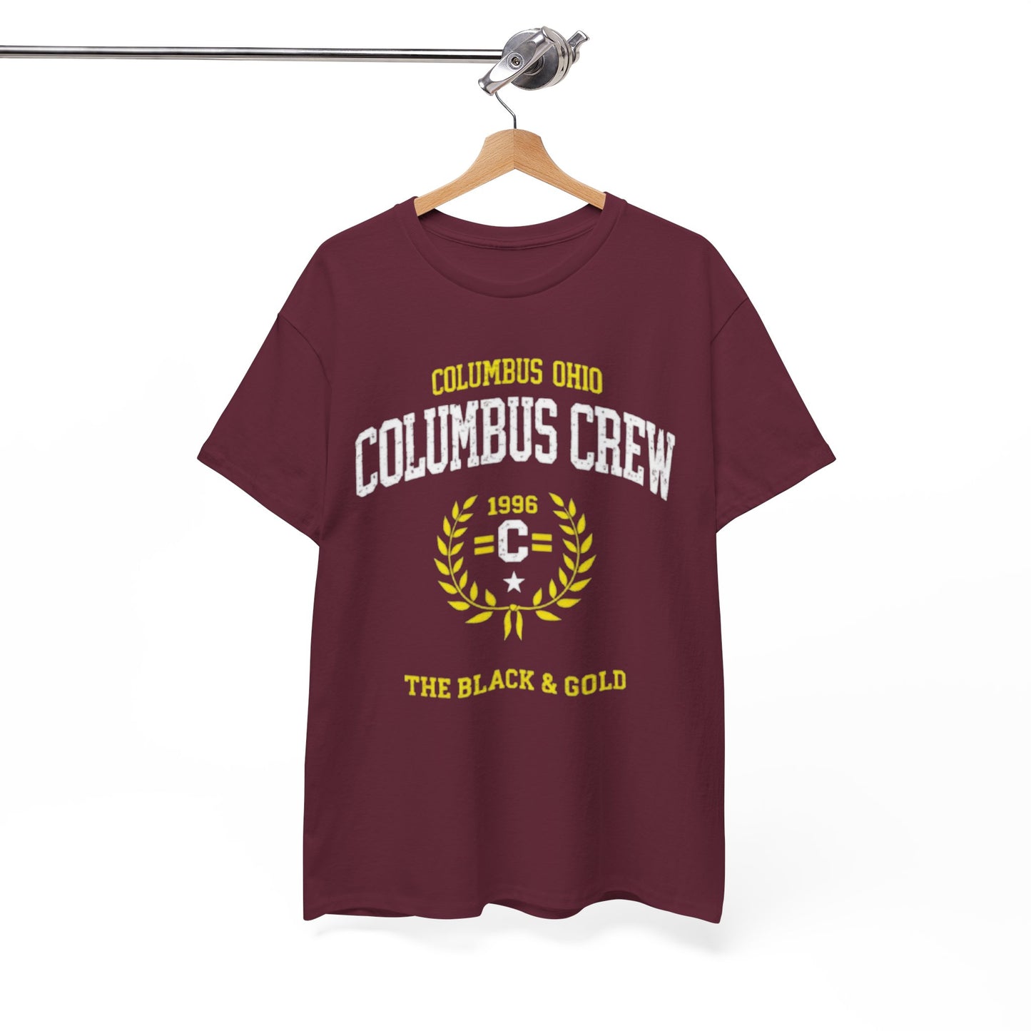 White Smoke Columbus Crew 'The Black & Gold' Tee — Columbus, Ohio Soccer T-Shirt