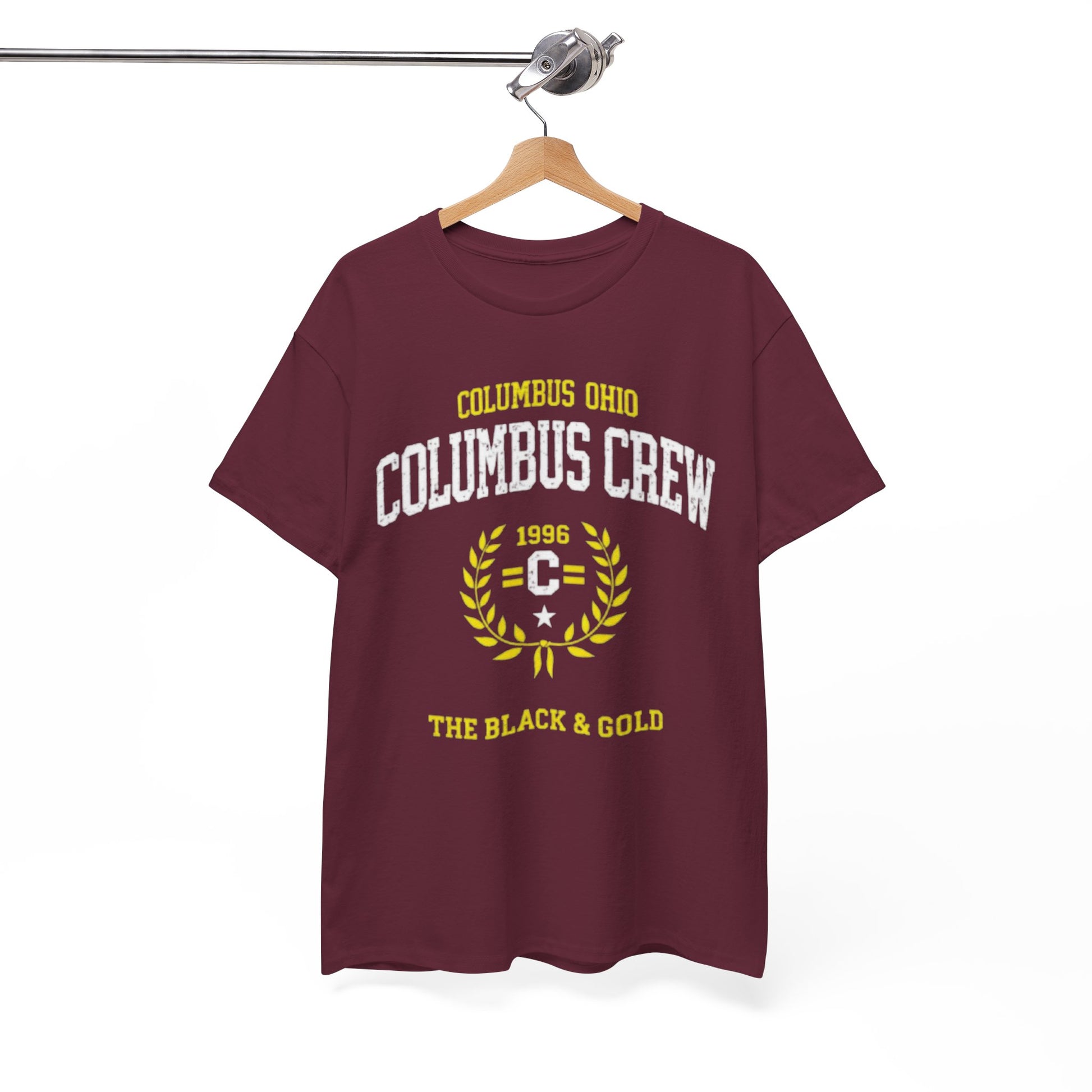 White Smoke Columbus Crew 'The Black & Gold' Tee — Columbus, Ohio Soccer T-Shirt