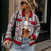 Alabama Crimson and White Game Day Jacket – Trendy College Football Streetwear