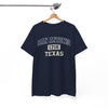 White Smoke San Antonio 1718 Texas T-Shirt — Vintage Collegiate City  Tee