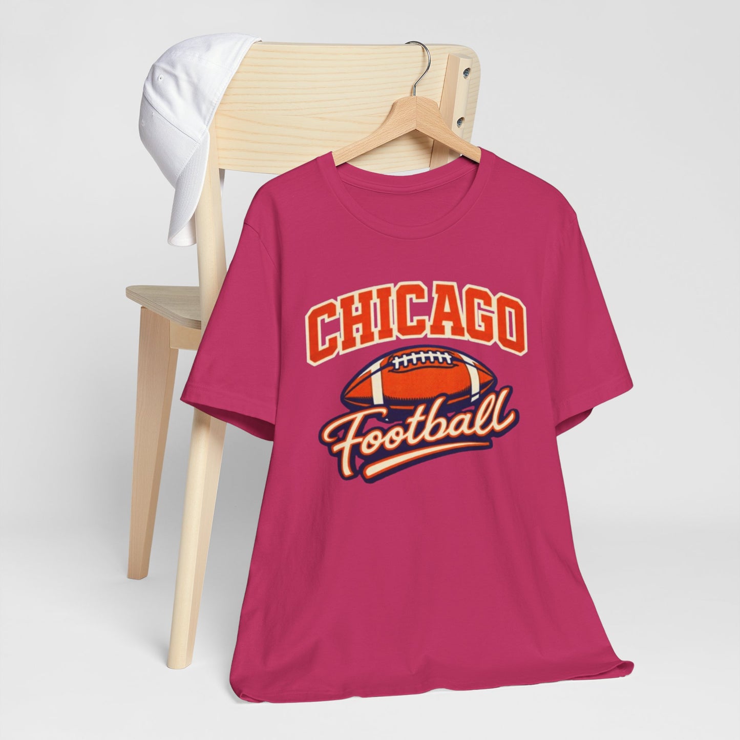 Maroon Chicago Football T-Shirt – Vintage Style Football Graphic Tee