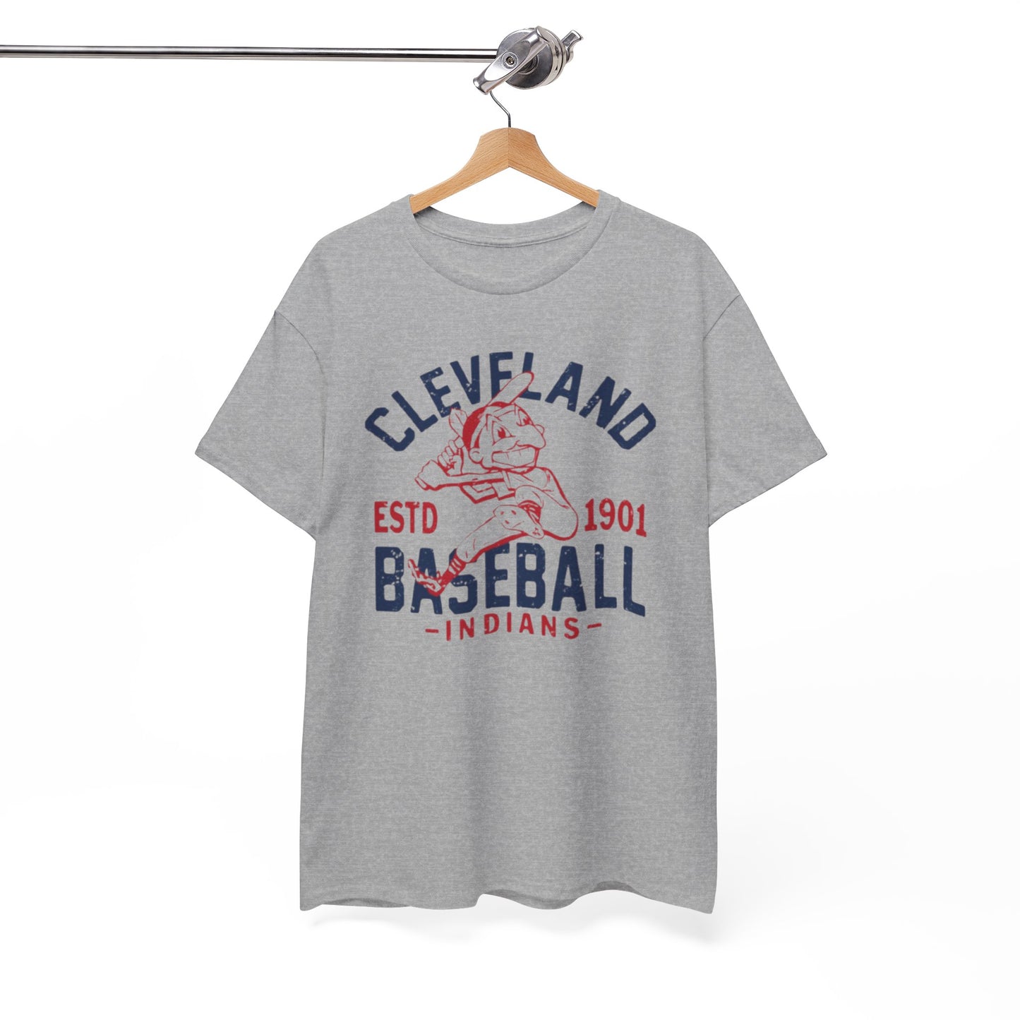 Cleveland Baseball Indians Vintage Logo Tee — Established 1901 Retro Sports T‑Shirt