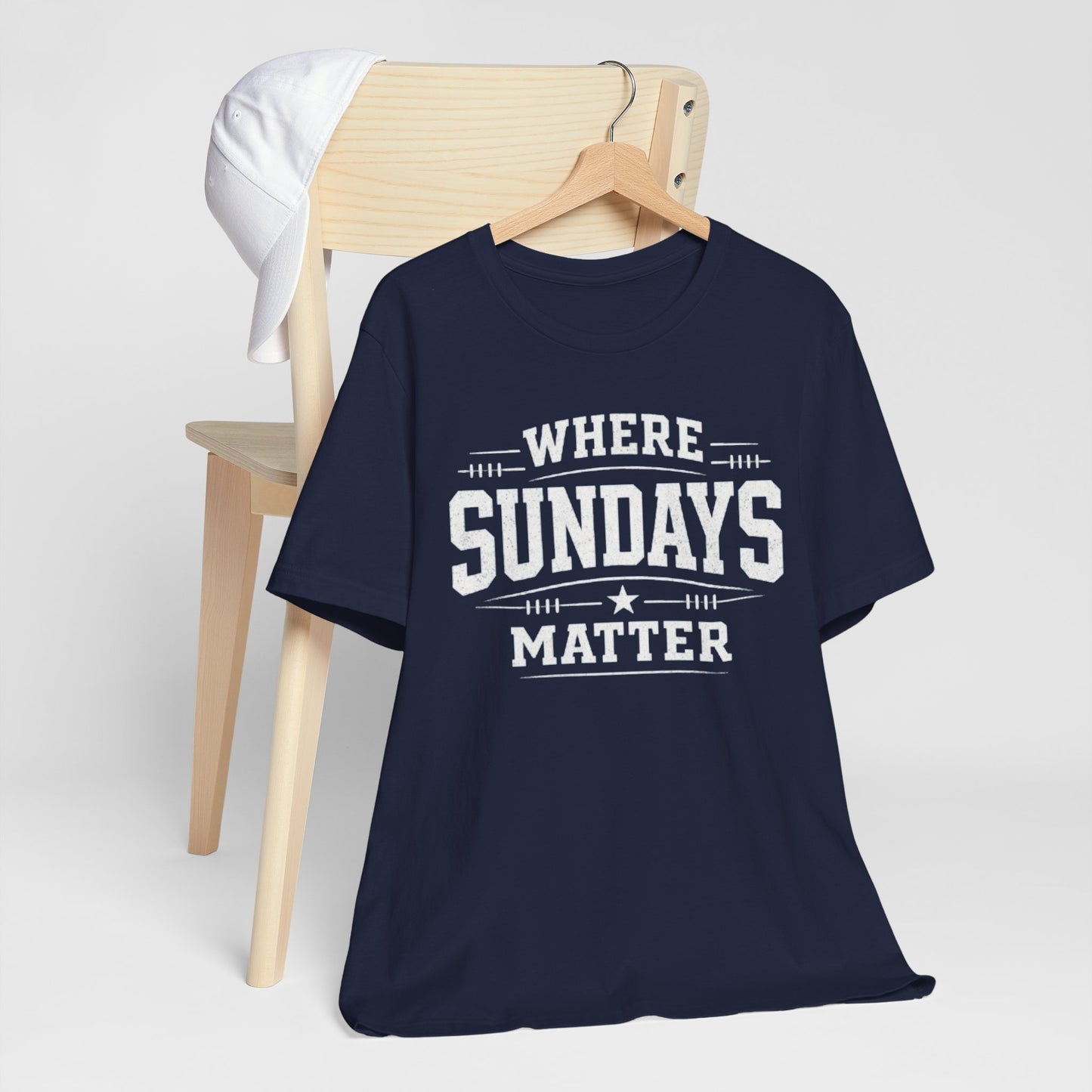 Texas Football Shirt – Where Sundays Matter Dallas Game Day T Shirt for Men