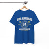 White Smoke Los Angeles 84 Vintage Sports T‑Shirt — Premium Collegiate Tee