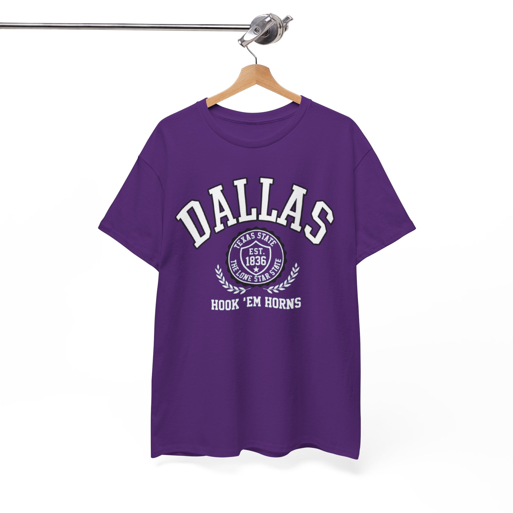White Smoke Dallas 'Hook 'Em Horns' College Graphic Tee  city t shirt  college style shirt
