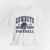 Cowboys Football Tee — Retro 1960 Helmet Short Sleeve Shirt – casual fan outfit, casual fan outfit, image 1.0