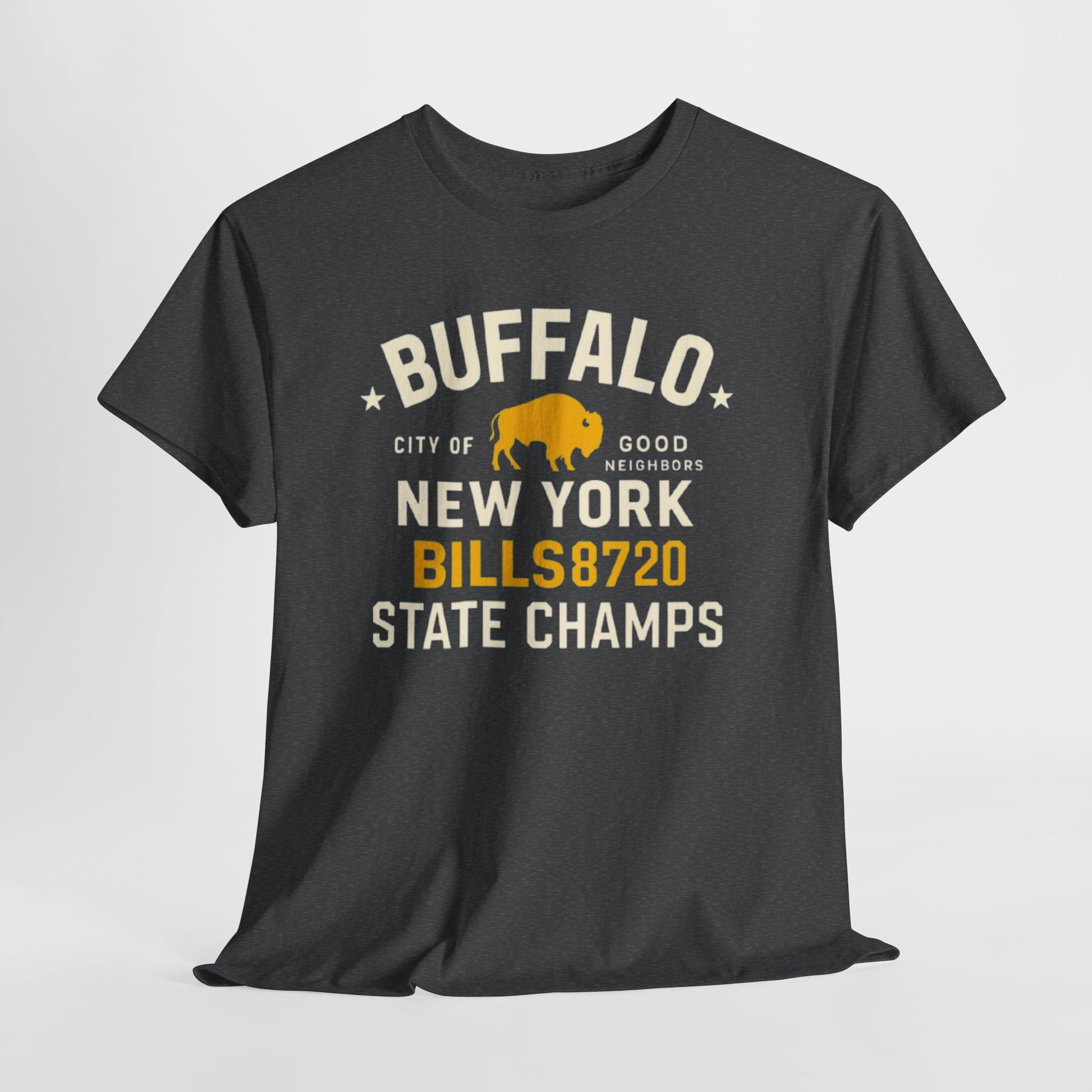 Dark Slate Gray Buffalo New York Bills 8720 State Champs T‑Shirt
