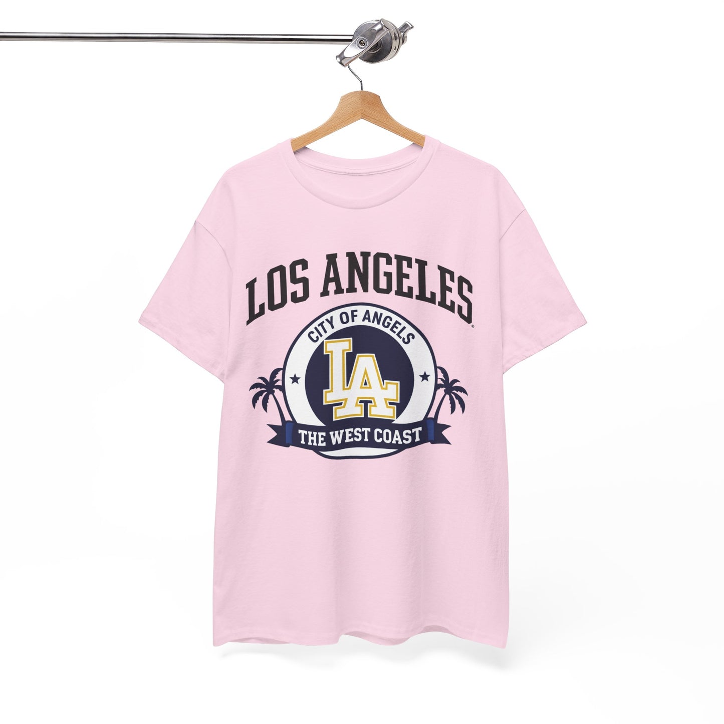 White Smoke Los Angeles City of Angels LA Graphic T-Shirt – West Coast Streetwear Tee